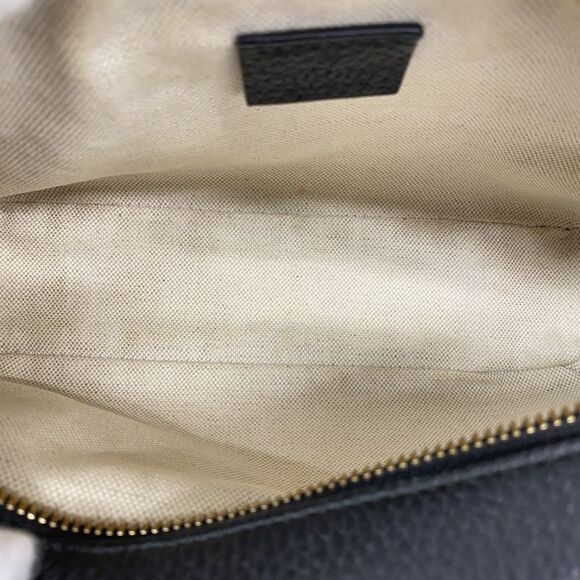 Gucci Shoulder Bag Snake 461461 Leather Black Gold Hardware Women's - Picture 4 of 10